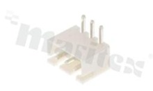 Header for PCB; pitch 2.50mm; 3-contacts; THT; male; side entry; 250V/3A
