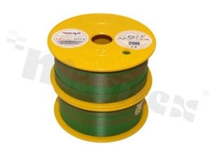 Przewód pojedynczy LGY/H05V-K; z wielodrutową miedzianą żyłą; zielony/brązowy; przekrój 0.35mm2; AWG 22; 500V; -40+105 st.C; 200m.