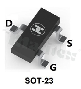 Transistor: P-MOSFET; unipolar; -12V; -3.4A; 0.05ohm; 1.3W; -55+150 deg.C; SMD; SOT23