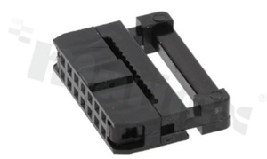 IDC connector; pitch 2.00mm; 14-contacts; female; for ribbon cable AWG#26-#28