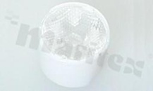 Soczewka do diod LED high power; kąt rozsyłu: 19 do 30 stopni FWHM; ilość diod: 1; rozmiar: okrąg 11mm; wysokość: 7.3mm; rodzaj materiału: PMMA; PC; sposób mocowania: klej