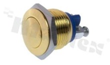 Push button switch; monostable; 16mm; screw terminals; gold-plated stainless steel; IP65