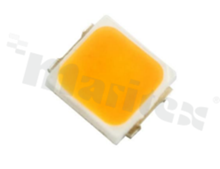 Dioda LED PLCC2 3030; Prolight PW2N-1FPE-A2; PC Amber; bin koloru 2: 587.8-590.4nm; min. V1: 110lm/150mA; 2.8-3.6V; 120 stopni; soczewka żółta dyfuzyjna; 3.0x3.5x0.6mm /3000 szt.