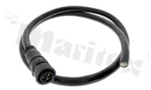Wtyk CC; X-LOK; 3 stykowy; męskie styki; Imax = 20A; 300V AC/DC; z kablem (1m); IP68