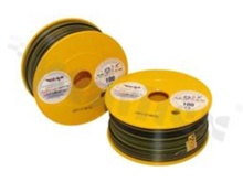 Przewód pojedynczy LGY/H05V-K; z wielodrutową miedzianą żyłą; czarny/żółty; przekrój 1.00mm2; AWG 17; 500V; -40+105 st.C; 100m.