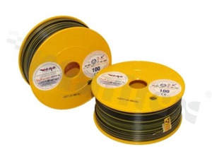 Przewód pojedynczy LGY/H05V-K; z wielodrutową miedzianą żyłą; czarny/żółty; przekrój 1.00mm2; AWG 17; 500V; -40+105 st.C; 100m.