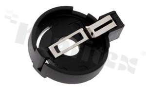 Battery holder; contact: brass