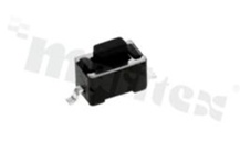 Przełącznik Tact Switch; SMD; wymiary korpusu 3.0x6.0; h=5.0mm; pionowy; o sile nacisku 260gf; przycisk prostokątny