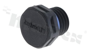 Wentyl wodoszczelny z gwintem M12*1.5; przepuszczalność powietrza 1000ml/min; temp. pracy -40 do 125 st. C; czarny; bez nakrętki; IP68; IP69k