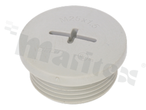 Ventilation plug M25;nylon;grey; O-ring; UV resistant; grey