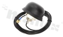 Antena; aktywna; kopułkowa; GNSS; 1575MHz; 2.0dBi/28.0dB; VSWR<2.0; RHCP; RG174; 3m; SMA; śrubowy; fi68x34.8mm; czarny; IP67