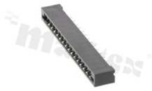 Złącze Non-ZIF do PCB; w rastrze 2.54mm; 16-stykowe; montaż: THT; pionowe