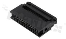 IDC connector; pitch 2.54mm; 26-contacts; male; flat cable AWG#26-#28