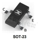 Transistor: NPN; bipolar; 45V; 0.5A; 250mW; -65+150 deg.C; SMD; SOT23
