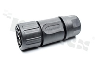 Connector: circular; plug; on wire; PIN: 4; female; no contacts; 14-4