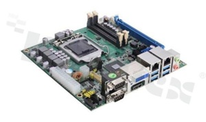 MINI ITX board; LGA1155 Socket IntelCore i7/ i5/ i3/Celeron; HDMI/DVI-I/LVDS; Dual LAN; 4 USB 3.0; 2 SATA-600; 2 SATA-300