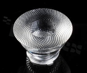 Lens for LED COB; angle: 24 to 34 degrees FWHM; Number of LEDs: 1; Dimensions: round 50mm; Height: 29.7mm; meterial: PMMA; Fastening: socket