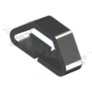 Punkt testowy; 1x0.25mm; brąz fosforowy; srebrzony; SMT