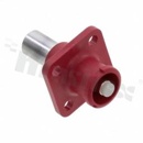 Connector power heavy duty power; SurLok Plus; socket; 5.7mm; 25mm; red; no keyway
