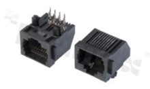 Socket RJ50; 10-contacts; THT; side entry; shielded; size 10; 6u" Au