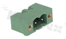 Listwa zaciskowa rozłączalna; w rastrze 5.08mm; 2-torowa; męska; prosta; z zaczepem śrubowym; UL 300V/15A; TUV:320V/20A