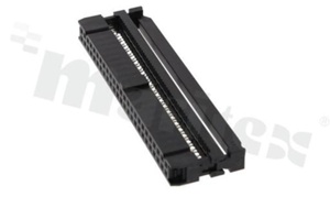 Złącze kablowe; w rastrze 2.54mm; 50-stykowe; żeńskie; do przewodu wstążkowego AWG#26-#28; 3-częściowe