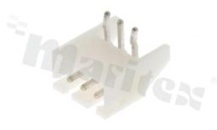 Header for PCB; pitch 2.50mm; 3-contacts; THT; male; side entry; 250V/3A