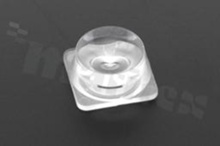Lens for LED mid power; angle: 175 degrees ; Number of LEDs: 1; Dimensions: 17.1x17.1mm; Height: 7.65mm; material: PMMA; Fastening: glue