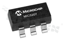 Regulatory napięcia LDO; MICROCHIP; MIC5207-3.3YM5-TR; 3.3 V; 1; 180 mA; 165 mV