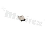 Gniazdo USB; typ  C; 24-stykowe;, do montażu SMD; uniwersalne -montaż pionowy, poziomy lub krawędziowy, styki złocone