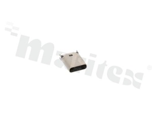 USB-C receptacle; gold plated contacts; for SMD mounting