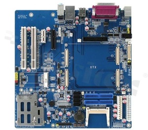 Micro-ATX XTXCarrier Board; VGA/ LVDS/ Audio Interface; 2 PCI; 1 PCIex4;1 PCIex1; 1 ExpressCard/ 54; 1 Mini PCIe Slot; 1CF; 1 LPT; 2COM; 6 USB; 16-bit GPIO
