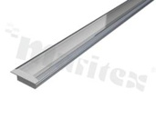 Profil aluminiowy typu Low Wing, aluminium 6063-T5; anodowany, piaskowany,srebrny, dł.2 m, głeb. x szer.: 9 mm x 24 mm, RoHS