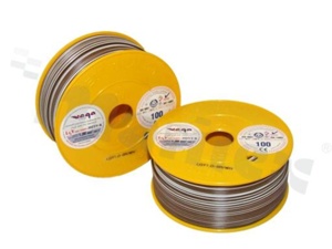 Przewód pojedynczy LGY/H05V-K; z wielodrutową miedzianą żyłą; brązowy/biały; przekrój 1.00mm2; AWG 17; 500V; -40+105 st.C; 100m.