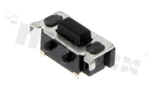 Tact Switch; SMD; dimensions 6.9x3.4; h=3.5mm; right angle; operating force 160gf; button: rectangular