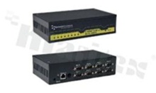 8 Port RS-232 Ethernet to Serial Adapter; supply 5-30V DC; operating temperature 0+55 deg.C; DIN rail