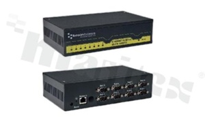 8 Port RS-232 Ethernet to Serial Adapter; supply 5-30V DC; operating temperature 0+55 deg.C; DIN rail
