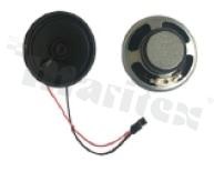 Speaker 57mm; 8 Ohm; 0.5W; 450Hz-4.5kHz; Cone: paper; Height: 17mm; 100mm cable with 1x2 female connector (2.54mm)