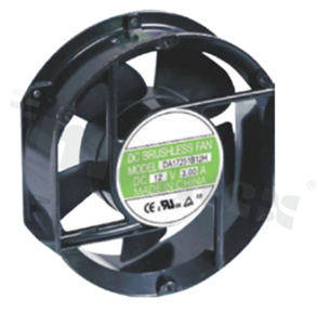 Fan; DC; 7.30m3/min; 0.60A; 28.0-56.0VDC; 28.80W; 3500RPM; 59dBA; 24 AWG; plastic; -10+70 deg.C; 740g; 170x51mm