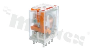 Przekaźnik R2N-2012-23-1012-WT, 12A, napięcie cewki 12VDC, podwójne styki przełączne (2P), 12A/24VDC, 12A/250VAC