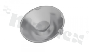 Lens for LED high power; mid power; angle: 30 do 48 degrees ; Number of LEDs: 1; Dimensions: round 26.5mm; Height: 13.9mm; material: PC; Fastening: snaps