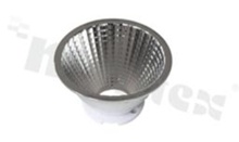 Reflector for LED COB; angle: 20 degrees ; Number of LEDs: 1; Dimensions: round 69mm; Height: 38mm; material: aluminium; Fastening: socket