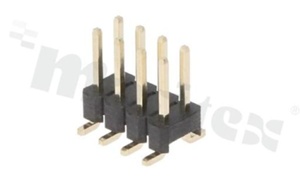 Pin Header; pitch 2.54mm; 2x4 pins; assembly: SMD; male; straight; double row