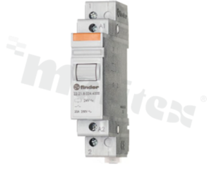 Relay installation; monostable; contacts NO; coil voltage 48V AC; rated current 20A; protection level IP20; operating temperature -40÷40°C;  DIN-Rail