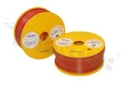 Przewód pojedynczy LGY/H05V-K; z wielodrutową miedzianą żyłą; czerwony/żółty; przekrój 2.50mm2; AWG 14; 500V; -40+105 st.C; 50m.