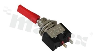 Miniaturowy przełącznik dźwigniowy; jednobiegowy; z plastikową dźwignią; SPDT; ON-ON