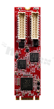 Expansion board M.2 -> dual isolated GbE LAN; oper. temperature: 0+70 deg.C