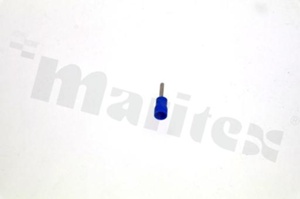 Wire pin terminal; O: 1.9mm; 1.5-2.5mm2; crimped; insulated; for cable; blue; Imax = 27A; H:10mm; L=22mm