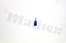 Wire pin terminal; O: 1.9mm; 1.5-2.5mm2; crimped; insulated; for cable; blue; Imax = 27A; H:10mm; L=22mm