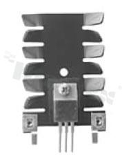 Heatsink; TO-220; 12.2x35.05x50.8mm; black; anodized aluminium; RoHS.
